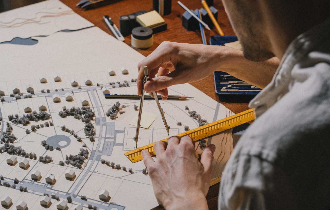 Professional working on a computer